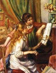  Young Girls at the Piano